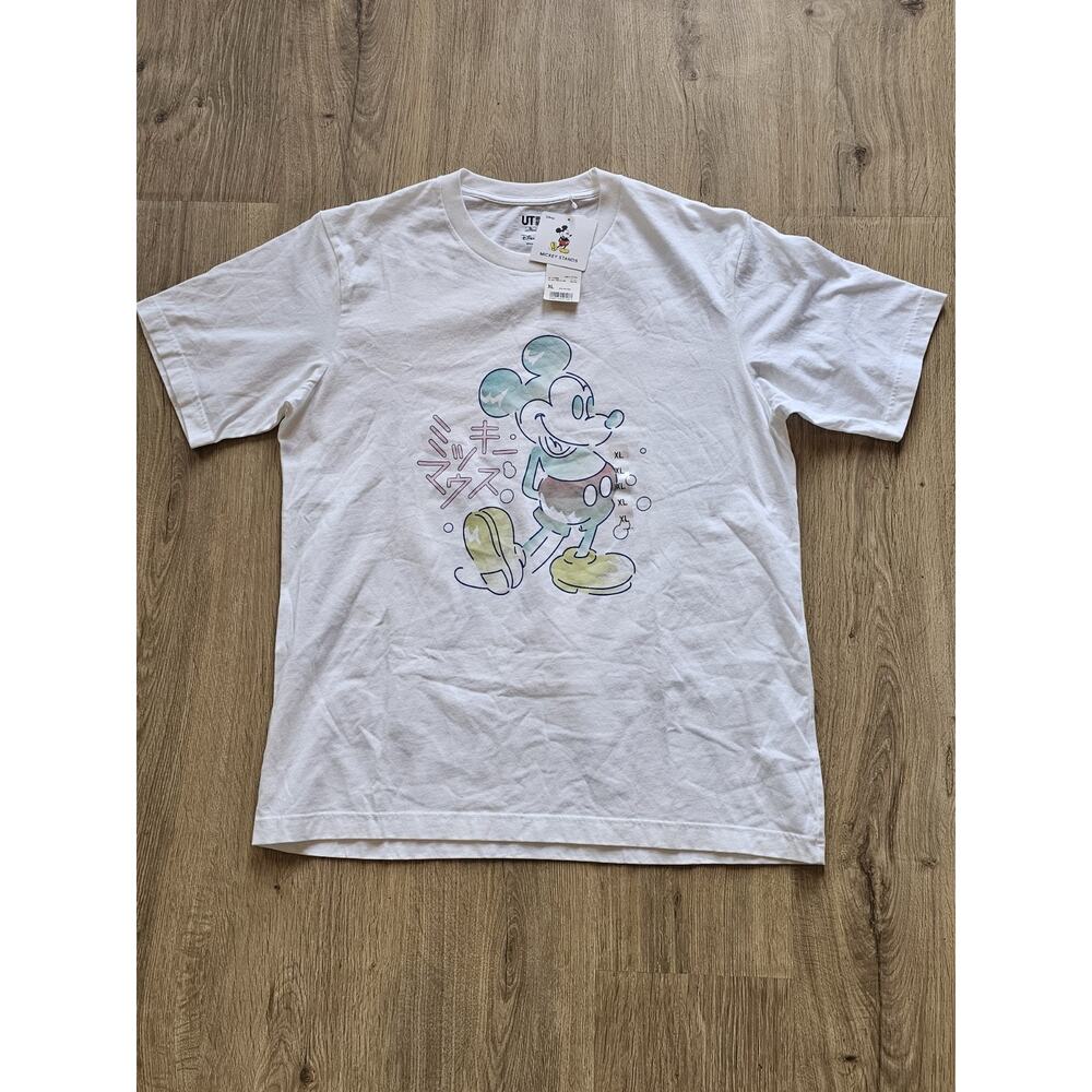 Mickey Stands UT Graphic T-Shirt Unisex XL White